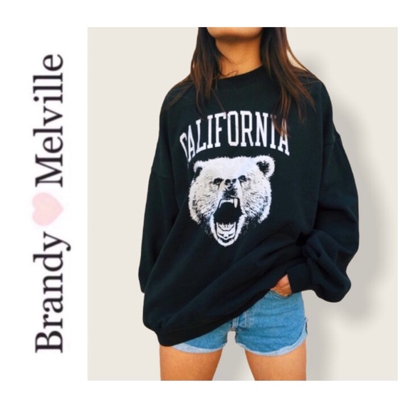 Brandy Melville Tops - Brandy Melville Erica California Bear Sweatshirt